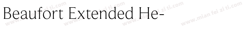Beaufort Extended He字体转换